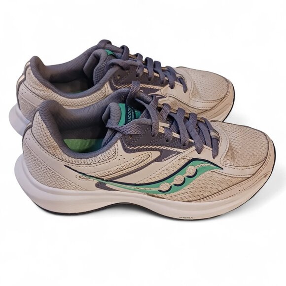Saucony Cohesion 17 Verasun Running Shoes Women's 6.5 Grey Aqua - Picture 3 of 15